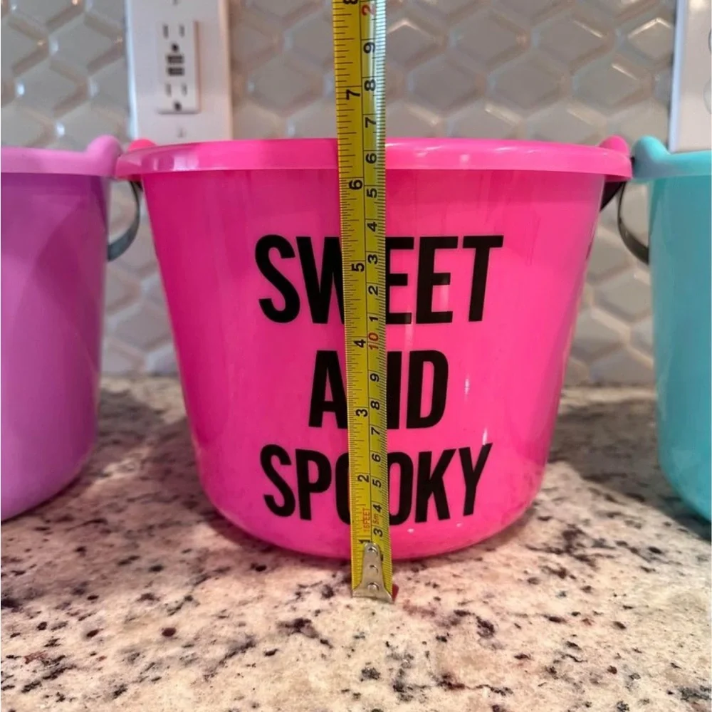Target Colorful Halloween Candy Buckets - Set of 4 - Purple, Pink, Blue,…